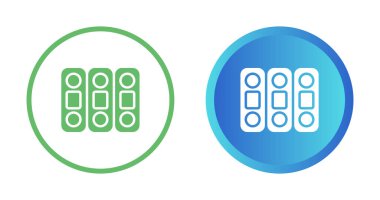 dosya dizinleri simgeleri ayarlandı, vektör illüstrasyonu