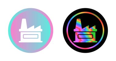 Fabrika web simgeleri basit illüstrasyon 