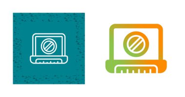 dizüstü bilgisayar simgesi, vektör illüstrasyonu basit tasarım