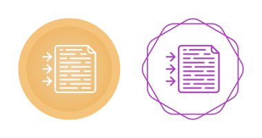 Kopyanın simgelerini metne dönüştür. vektör illüstrasyonu