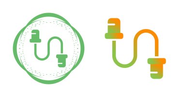 Kablo Etiketleri Vektör Simgeleri Ayarlandı 