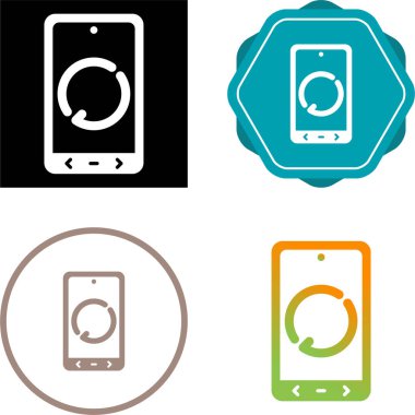  Simgeleri yeniden yükle vektör illüstrasyon tasarımını ayarla