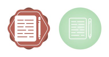 Not ve kalem simgeleri koleksiyonu. vektör illüstrasyonu 