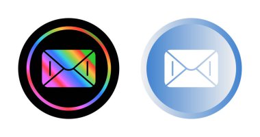 Zarf simgeleri, basit vektör tasarımı