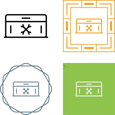 satır tarayıcı simgesi vektör illüstrasyon tasarımı