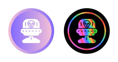 Uzay gemileri web simgeleri, vektör illüstrasyonu      