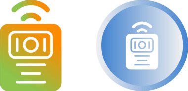 kablosuz iletişim simgesi vektör illüstrasyonu 