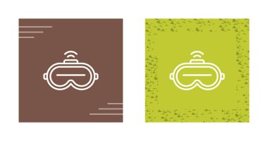 VR gözlük simgesi vektör illüstrasyon tasarımı