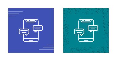 İleti simgeleri ayarlandı, vektör illüstrasyonu