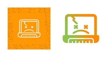 dizüstü bilgisayar simgesi, vektör illüstrasyonu basit tasarım