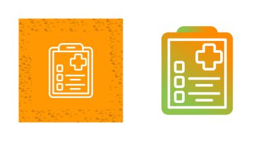 Beyaz arkaplandaki panolarda tıbbi belgelerin vektör kümesi  