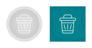 Çöp kutusu simgesi setinin vektör illüstrasyonu  