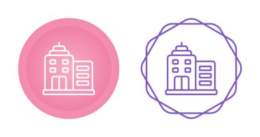 Bina simgeler ayarla, illüstrasyon vektör