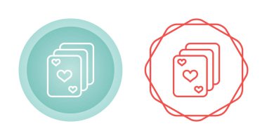 Aşk kartı simgesi beyaz arkaplanda izole edilmiş. romantik kalp sembolü vektör çizimi