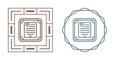 Aşk harfi simgeleri ayarlandı, vektör illüstrasyonu 