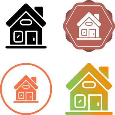 ev simgeler, vektör çizim set