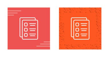 kontrol listesi simgeleri ayarlandı, vektör illüstrasyonu
