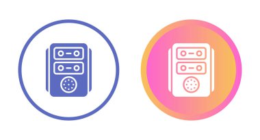 Beyaz arkaplanda izole radyo simgeleri, vektör illüstrasyonu 