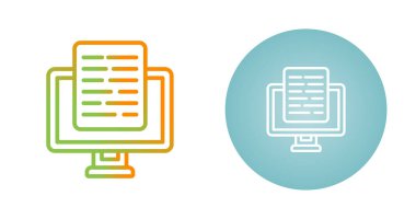 Belge sunum simgeleri ayarlandı, vektör illüstrasyonu 