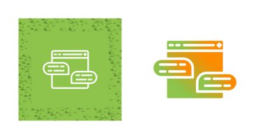 Sohbet konuşma baloncukları ayarlandı, vektör illüstrasyonu 