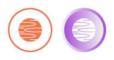 gezegen simgeleri ayarlandı, vektör illüstrasyonu 