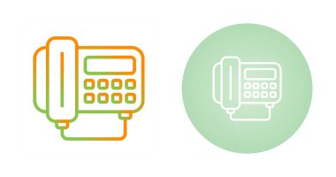 Telefon simgeleri, vektör illüstrasyonu