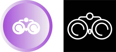 Dürbün ya da alan gözlüğü simgeleri ayarlandı, vektör  