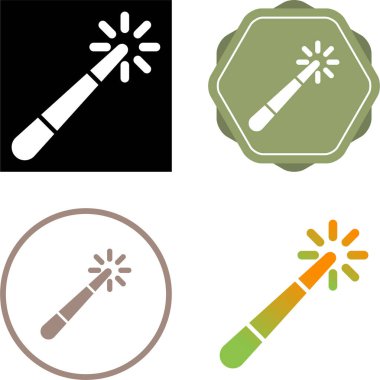 Sihirli Değnekler web simgeleri vektör çizimi 