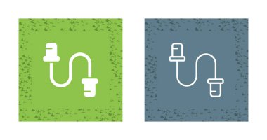 Kablo Etiketleri Vektör Simgeleri Ayarlandı 