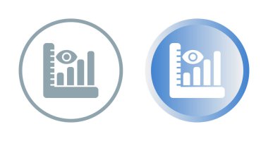 Tanımlayıcı Analitik Web simgesi vektör illüstrasyonu