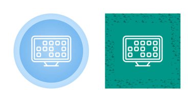 Beyaz arkaplanda izole edilmiş piksel oyun simgelerine sahip bilgisayar ekranları, vektör illüstrasyonu     