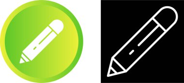 Beyaz arkaplanda izole edilmiş kalem simgeleri 