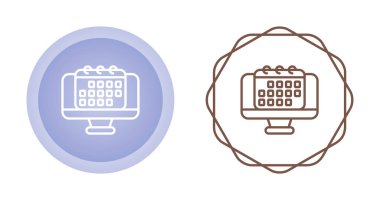 Takvim simgesi vektör illüstrasyon dizaynı