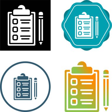 belge simgeleri ayarlandı, vektör illüstrasyonu basit tasarım