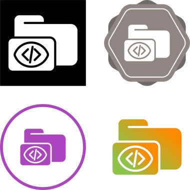 Klasör web simge vektör çizim