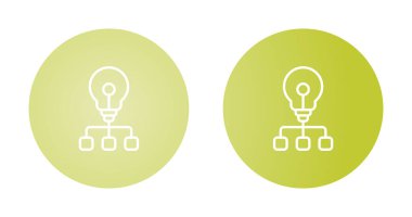 Ampul simgeleri ayarlandı, fikir simgeleri beyaz arkaplanda izole edildi