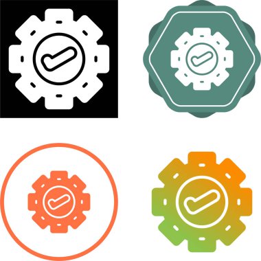 tick web simgesi vektör illüstrasyonu