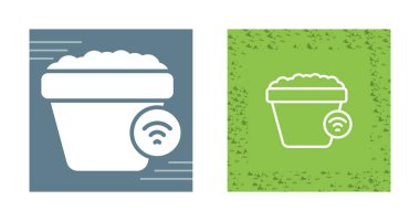 kova ağ ikonu vektör illüstrasyonu