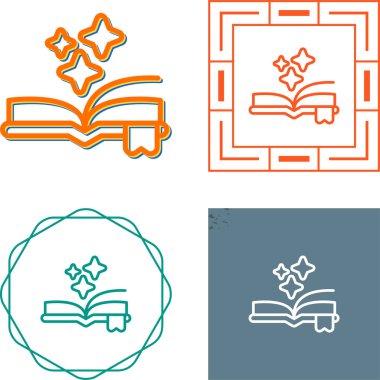 kitap web simgesi vektör illüstrasyonu