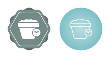 kova ağ ikonu vektör illüstrasyonu