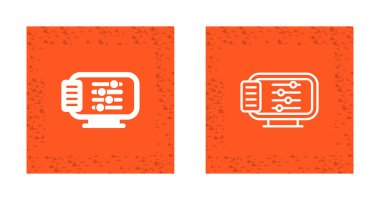 bilgisayar ayarlama vektör simgeleri