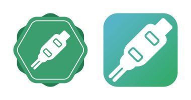 HDMI Kablo ikon vektör illüstrasyon tasarımı