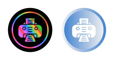 Yazıcı web simge vektör çizim