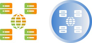 İçerik Teslim Ağı vektör illüstrasyon tasarımı