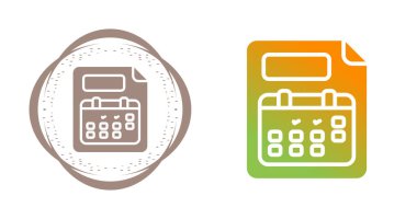 belge simgeleri ayarlandı, vektör illüstrasyonu basit tasarım