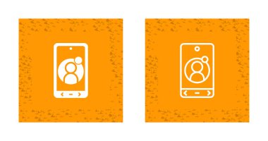 akıllı telefon web simgesi vektör çizimi