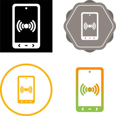 Mobil Yardım Noktası Simgesi, akıllı telefon simgesi, beyaz arkaplanda izole edilmiş