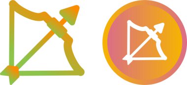 ok ağ ikonu vektör illüstrasyonlu yay