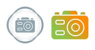 Fotoğraf makinesi simgeleri, vektör tasarımı 