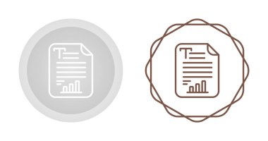 Beyaz arkaplanda izole edilmiş grafik çizelgesi simgesine sahip çizgi belgesini ayarla